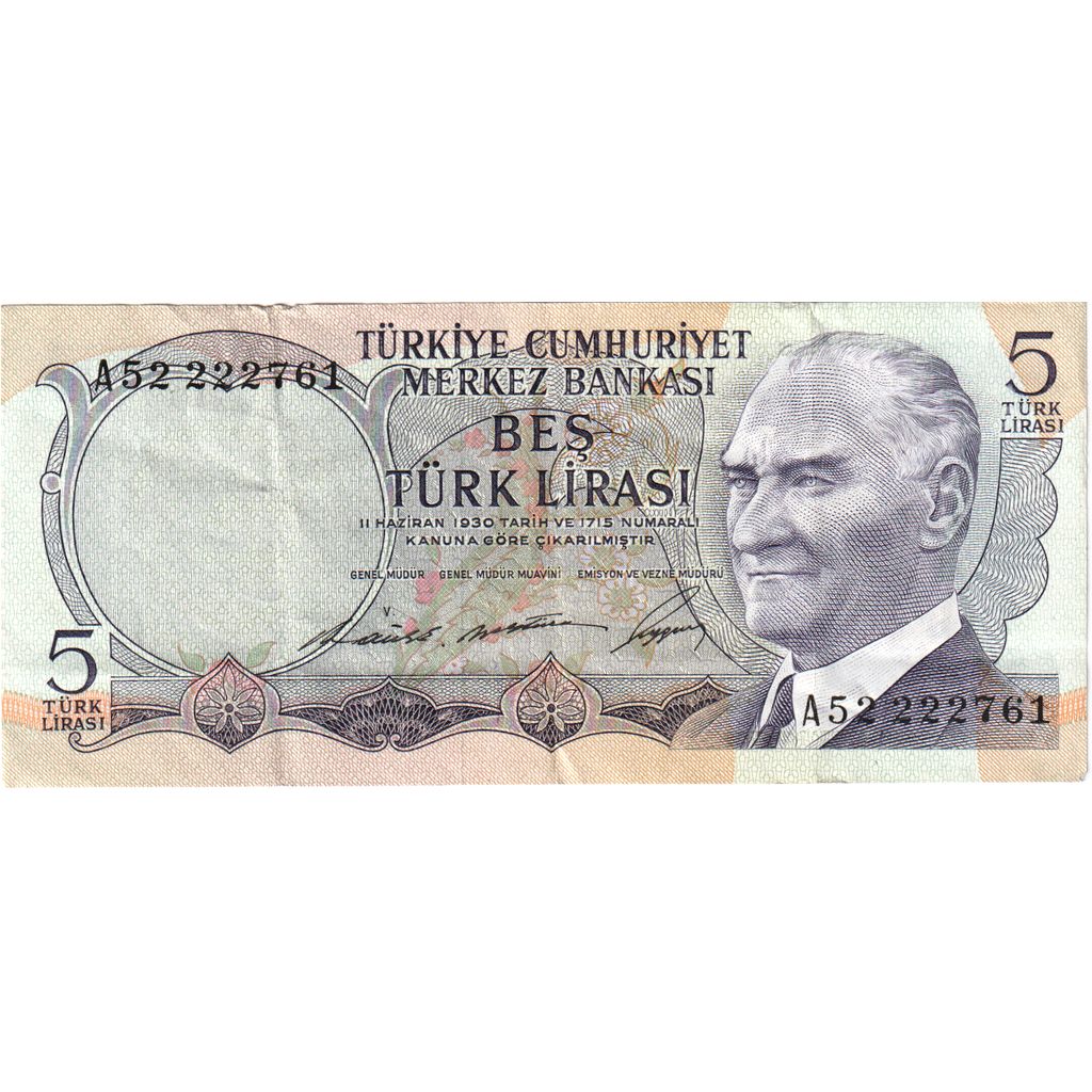 Turkije, 5 Lira, SUP