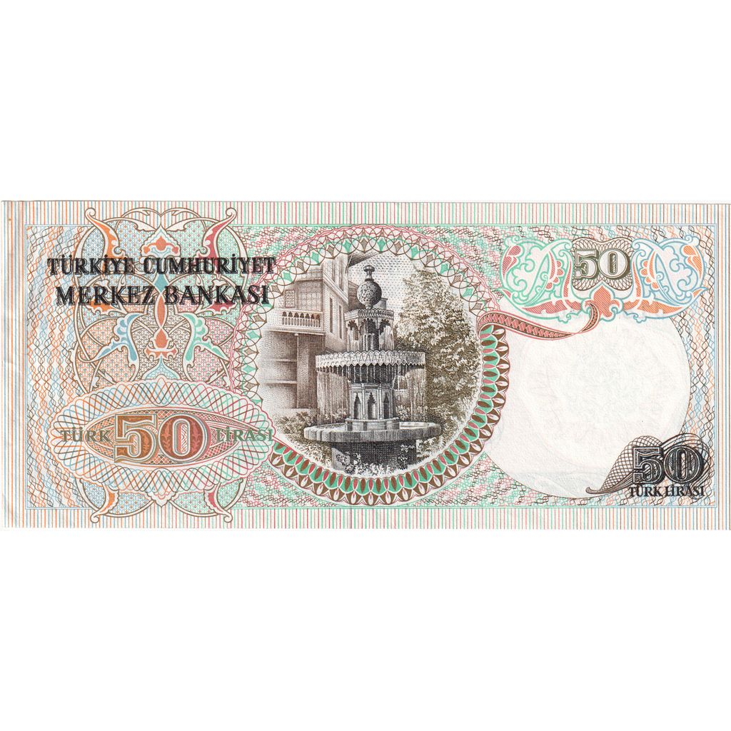 Turkije, 50 Lira, Old Date 1970-10-14, NIEUW