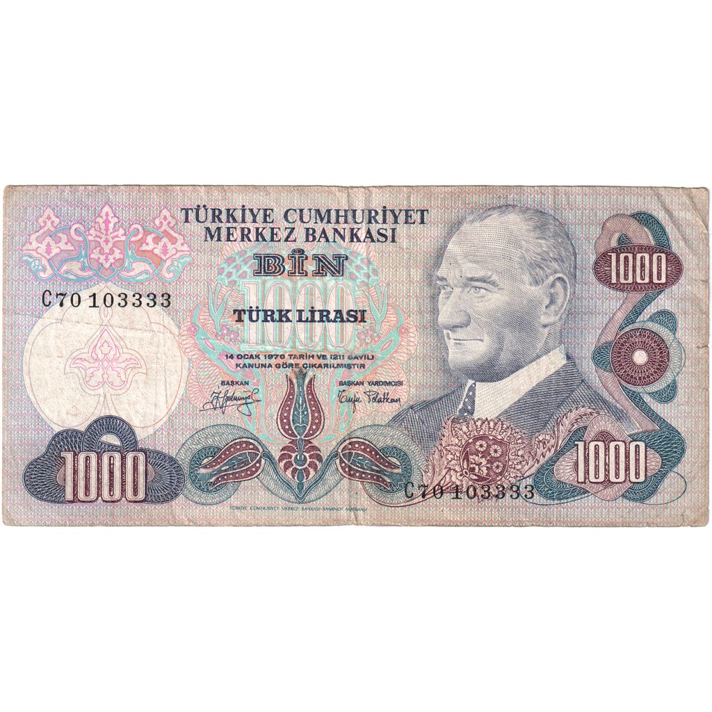 Turquía, 1000 Lira, BC