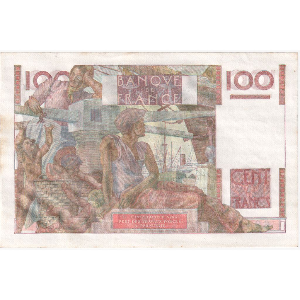 Frankrijk, 100 Francs, Jeune Paysan, 1952-02-07, N.42368473, SUP
