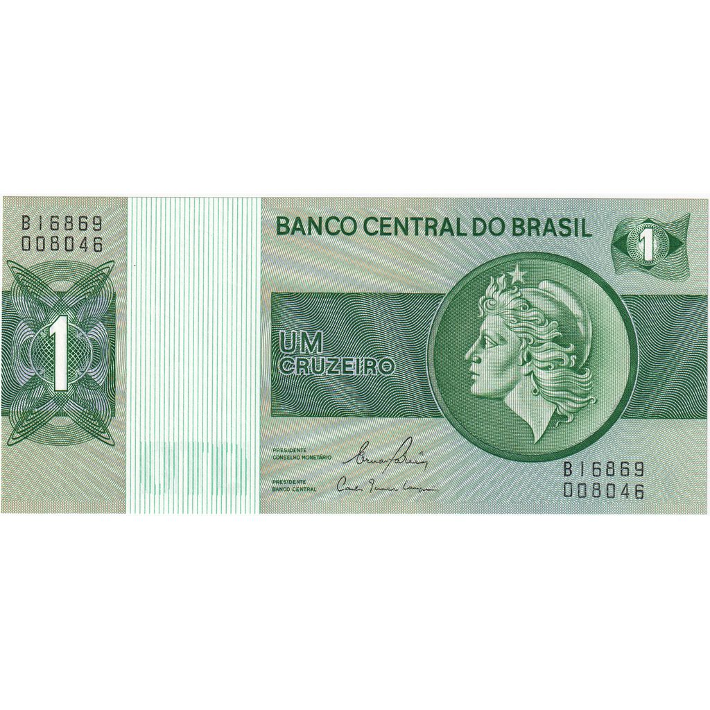 Brasilien, 1 Cruzeiro, KM:191Ab, UNZ