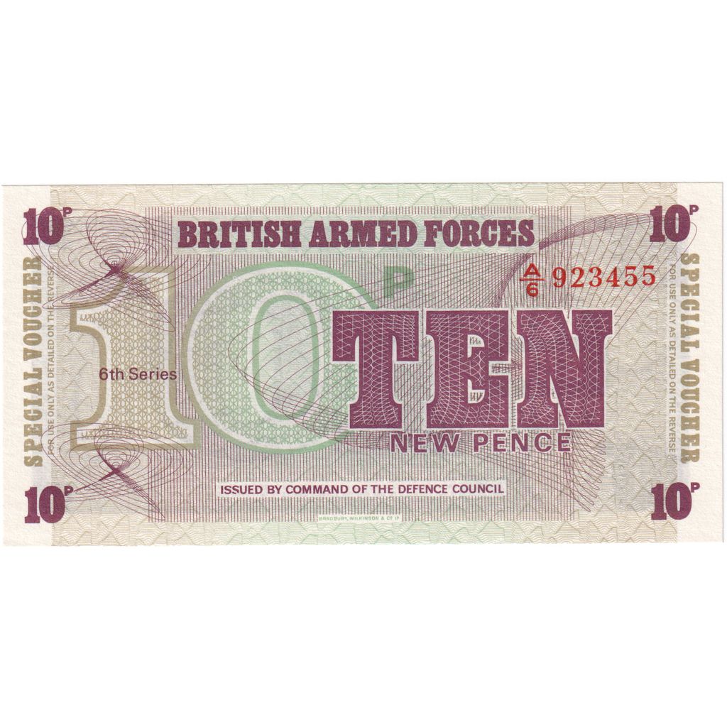 Banknote, Great Britain, 10 New Pence, Undated (1972), KM:M45a, UNC(65-70)