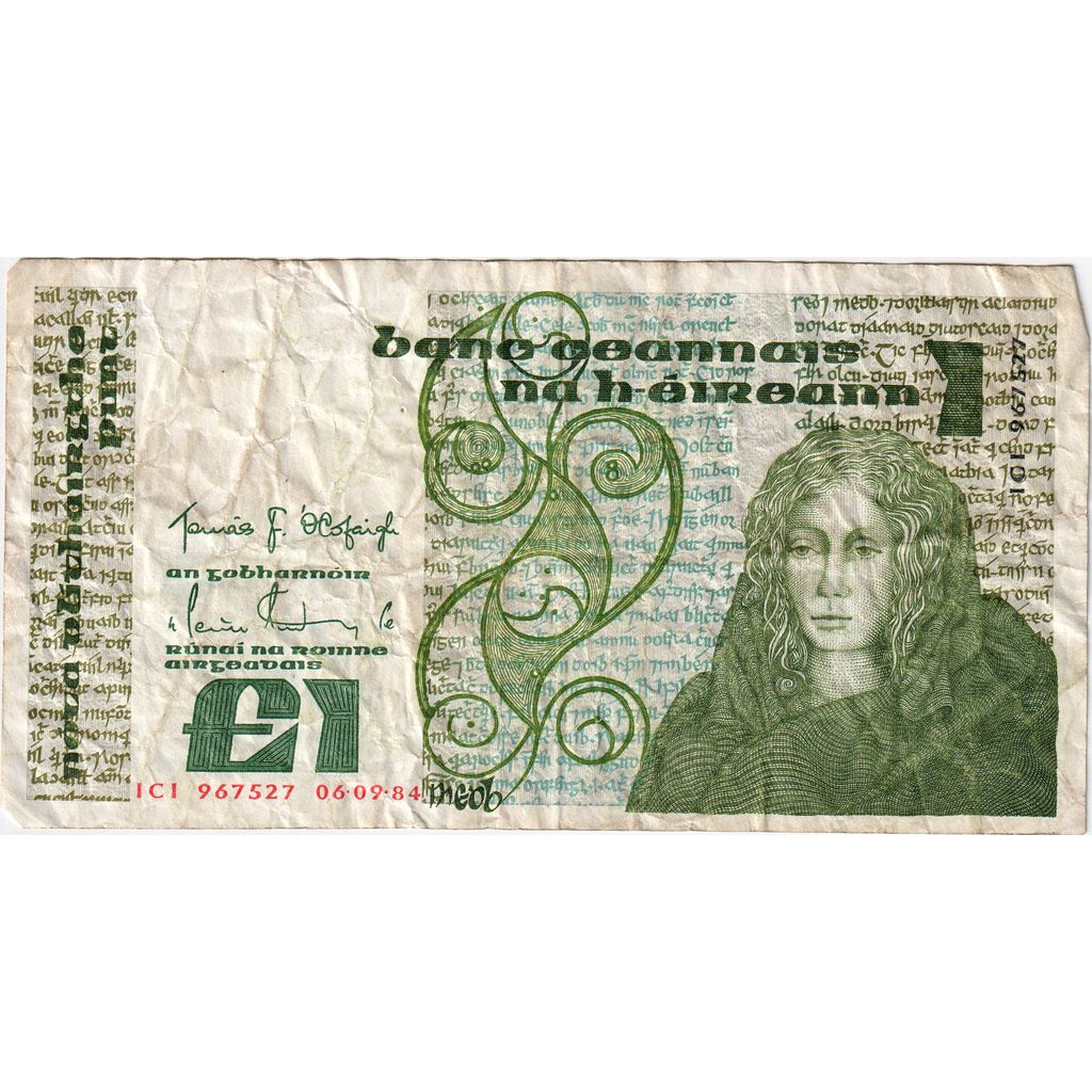 Ireland - Republic, 1 Pound, 1984-09-06, VF(30-35)