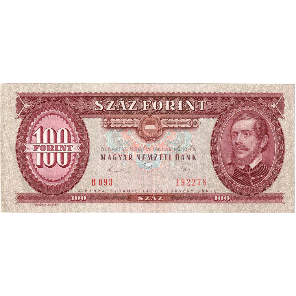 Hungría, 100 Forint, 1989-01-10, SC