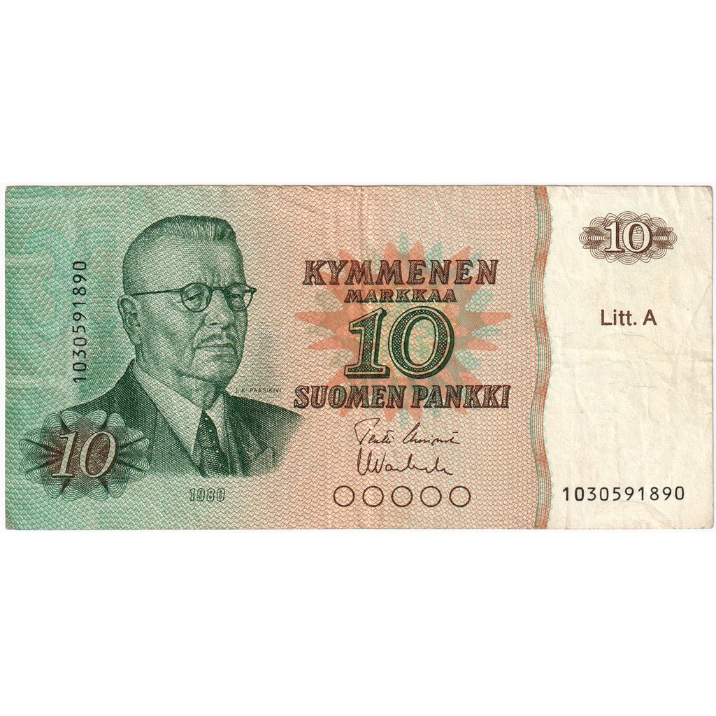 Finlande, 10 Markkaa, TTB