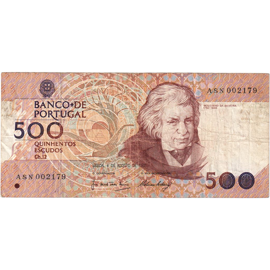 Portugal, 500 Escudos, 1989-10-04, S+