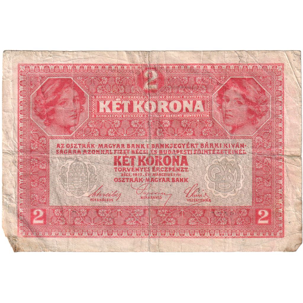Ungarn, 2 Korona, 1920-01-01, S+