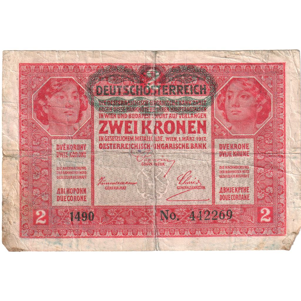 Ungarn, 2 Korona, 1920-01-01, S+