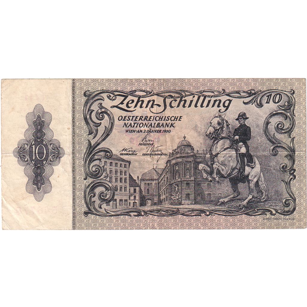 Austria, 10 Schilling, 1950-01-02, MBC