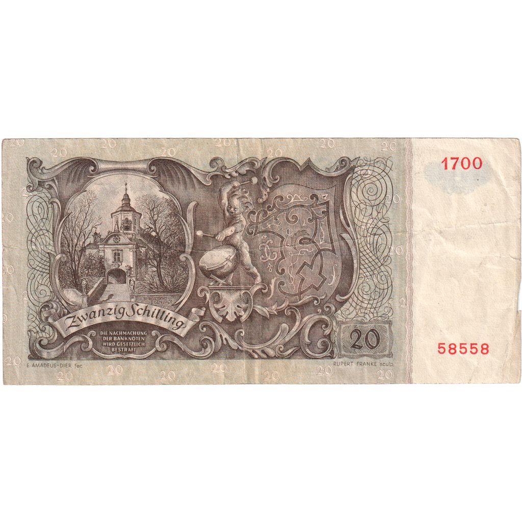 Austria, 20 Schilling, 1950-01-02, MBC
