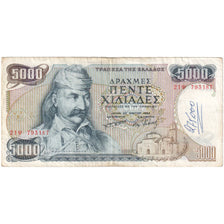 Billete, 5000 Drachmaes, 1984, Grecia, KM:203a, BC+