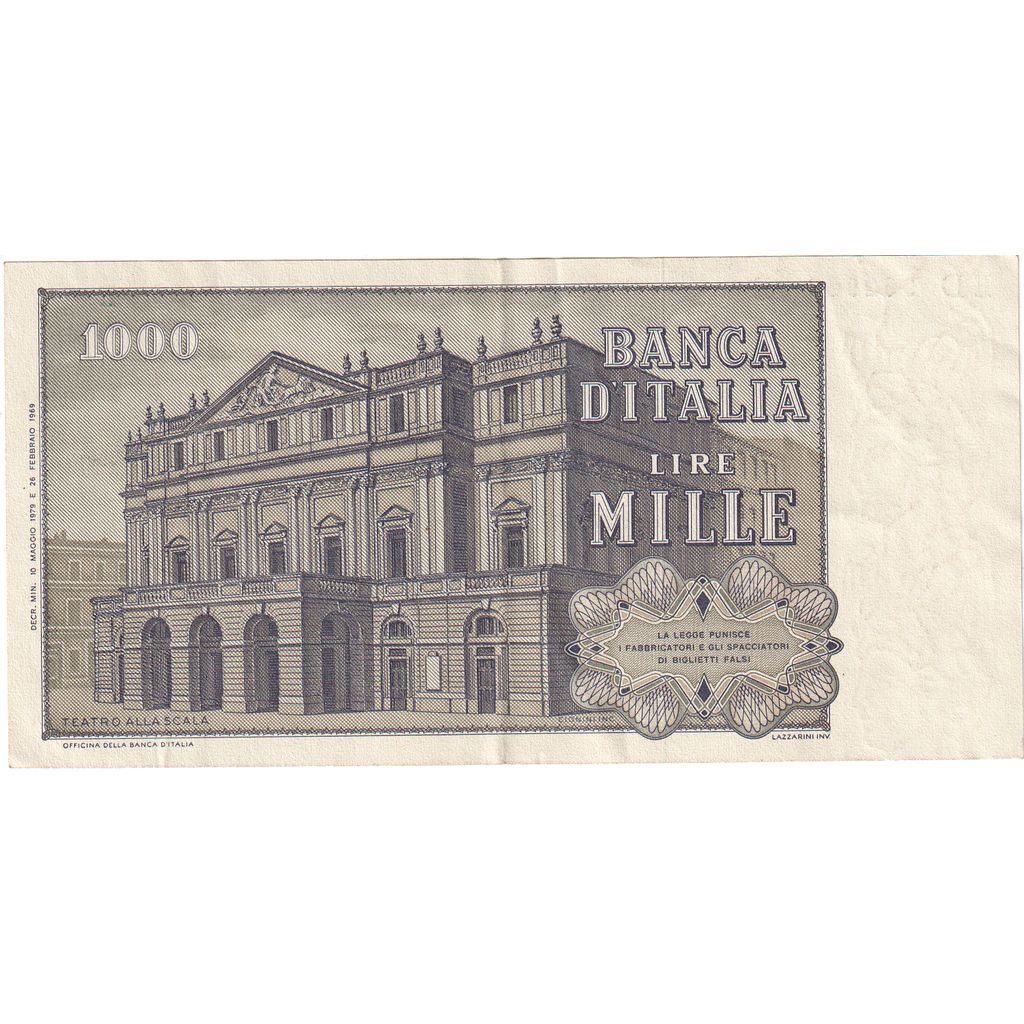 Italia, 1000 Lire, 1969-02-26, SC