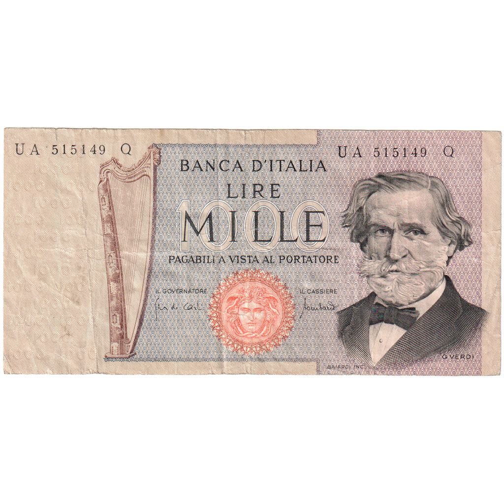 Italien, 1000 Lire, 1969-02-26, S