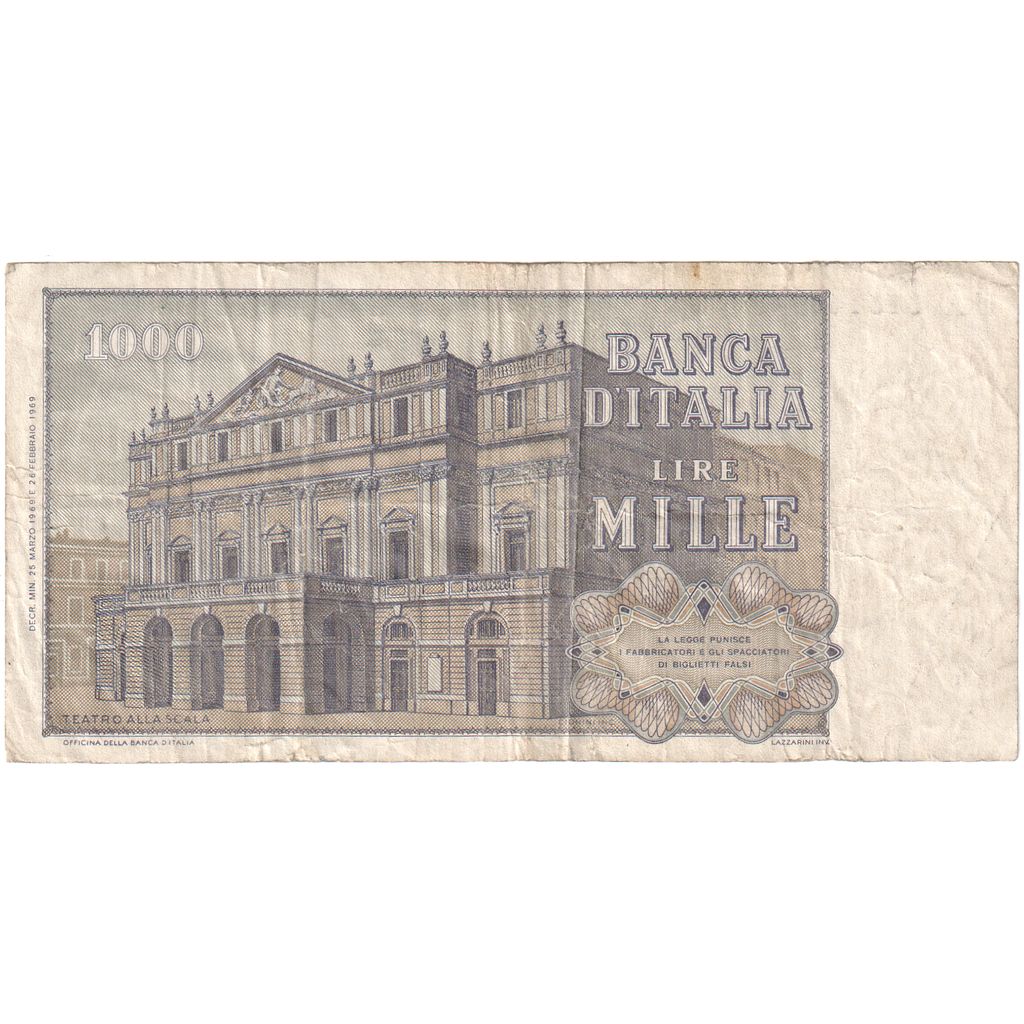 Italien, 1000 Lire, 1969-02-26, S