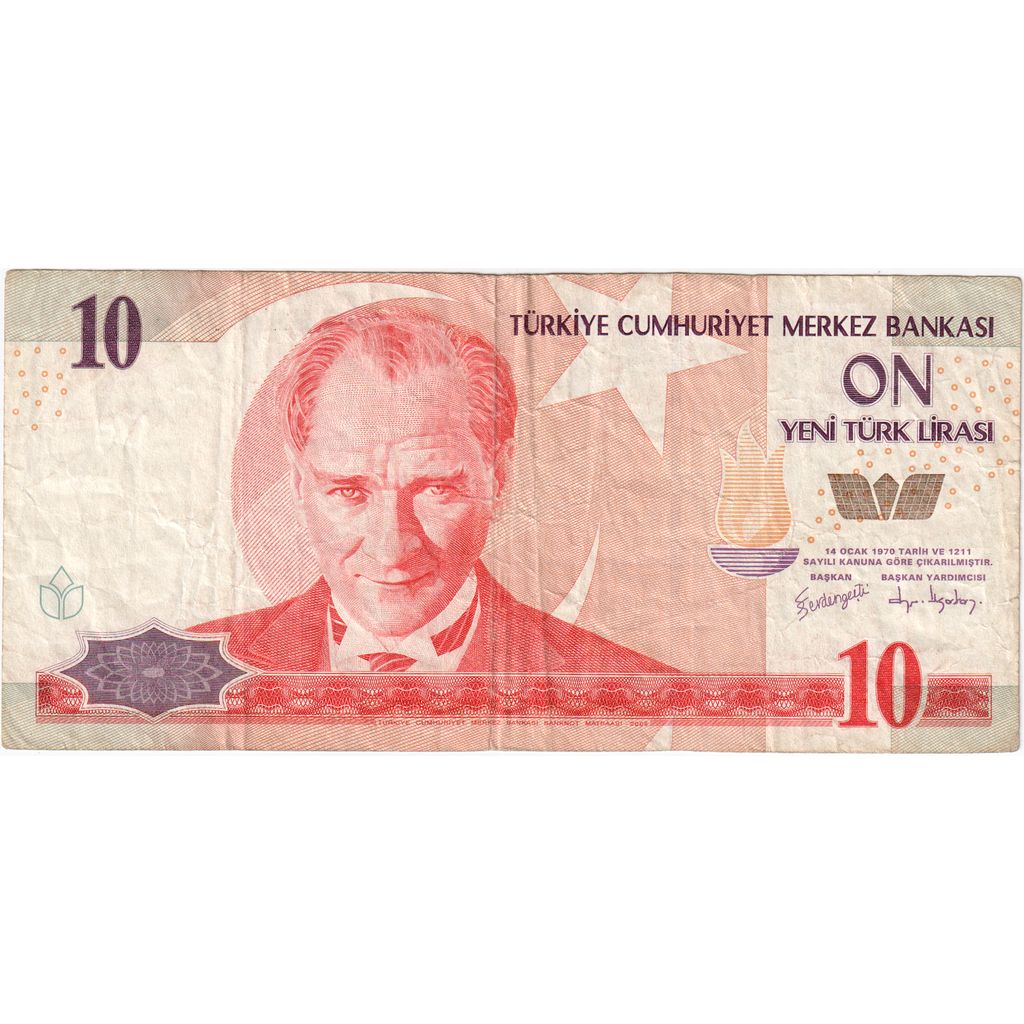 Turquia, 10 New Lira, VF(30-35)