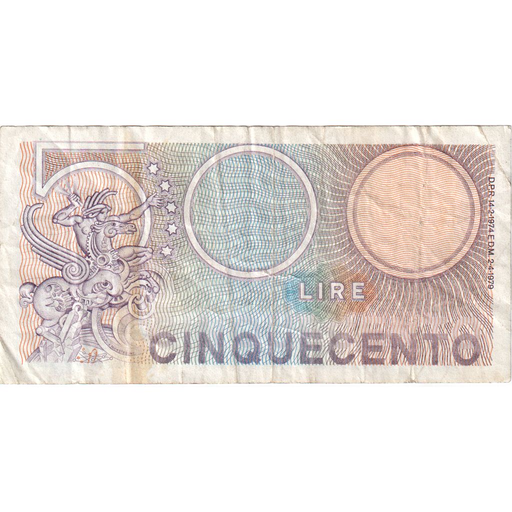 Italie, 500 Lire, 1979-04-02, TB+
