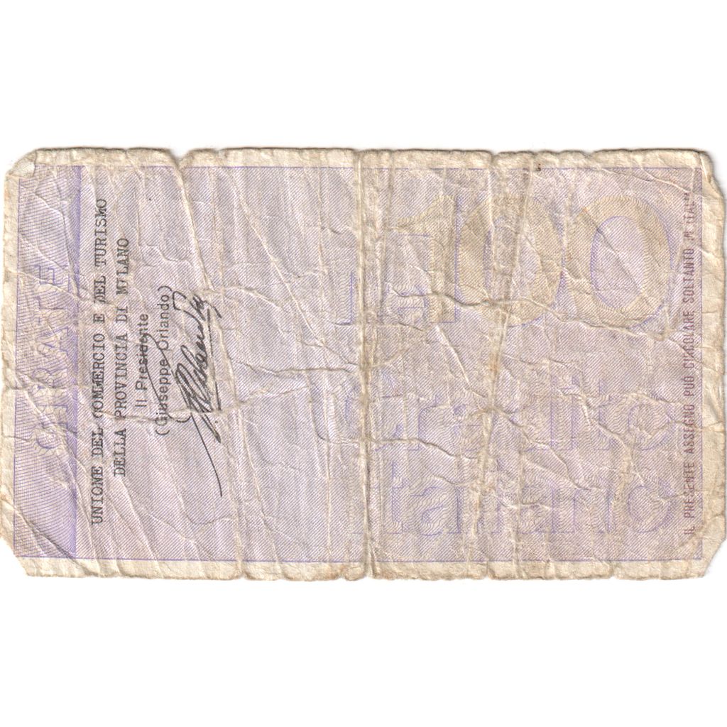 Italy, 100 Lire, 1976-09-03, Credito Italiano, VF(20-25)