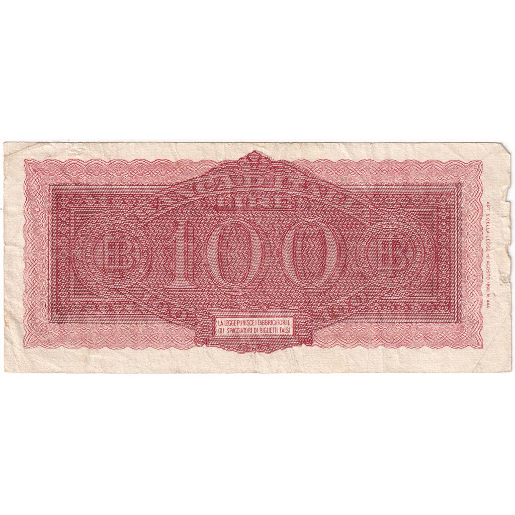 Italia, 100 Lire, BB