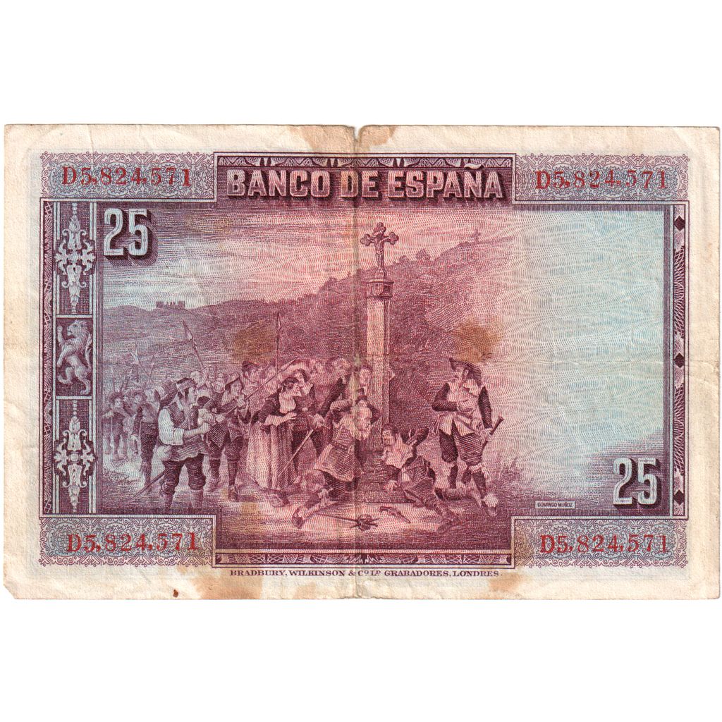 Spanien, 25 Pesetas, 1928-08-15, S