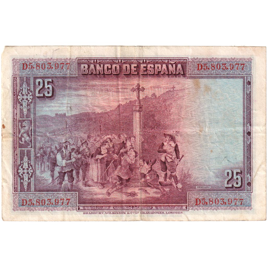 Spanien, 25 Pesetas, 1928-08-15, S+