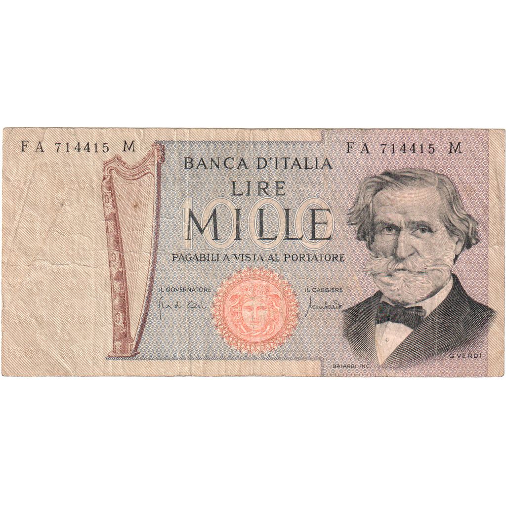 Italia, 1000 Lire, BC