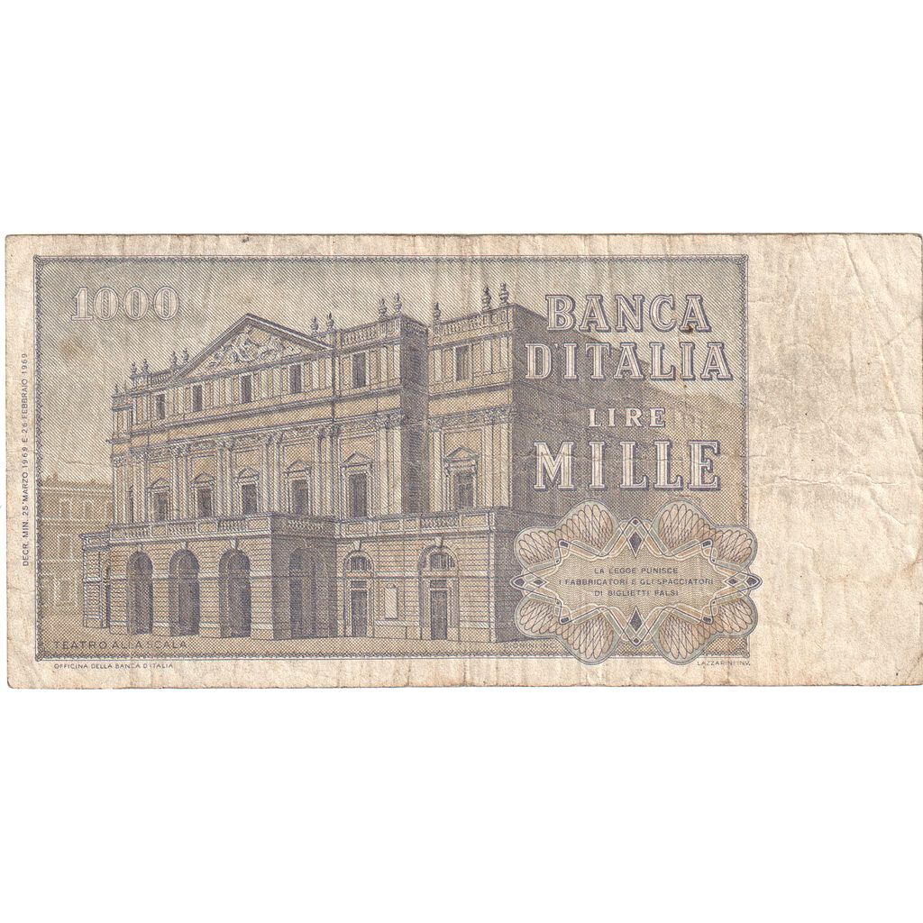 Italia, 1000 Lire, BC