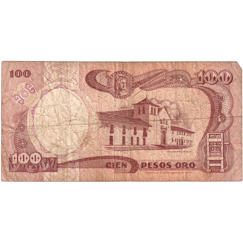 Colombia, 100 Pesos Oro, 1991-08-07, MB