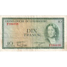 Luxembourg, 10 Francs, EF(40-45)
