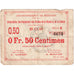 France, arrondissement de Mézières, 50 Centimes, Bon Municipal., EF(40-45)