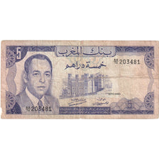 Morocco, 5 Dirhams, 1970/AH1390, KM:56a, VF(20-25)