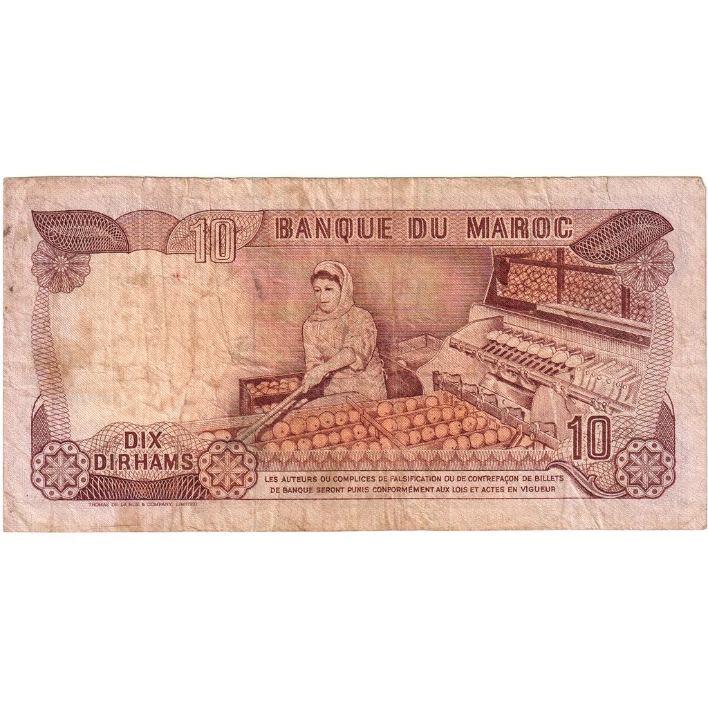Marokko, 10 Dirhams, TB+