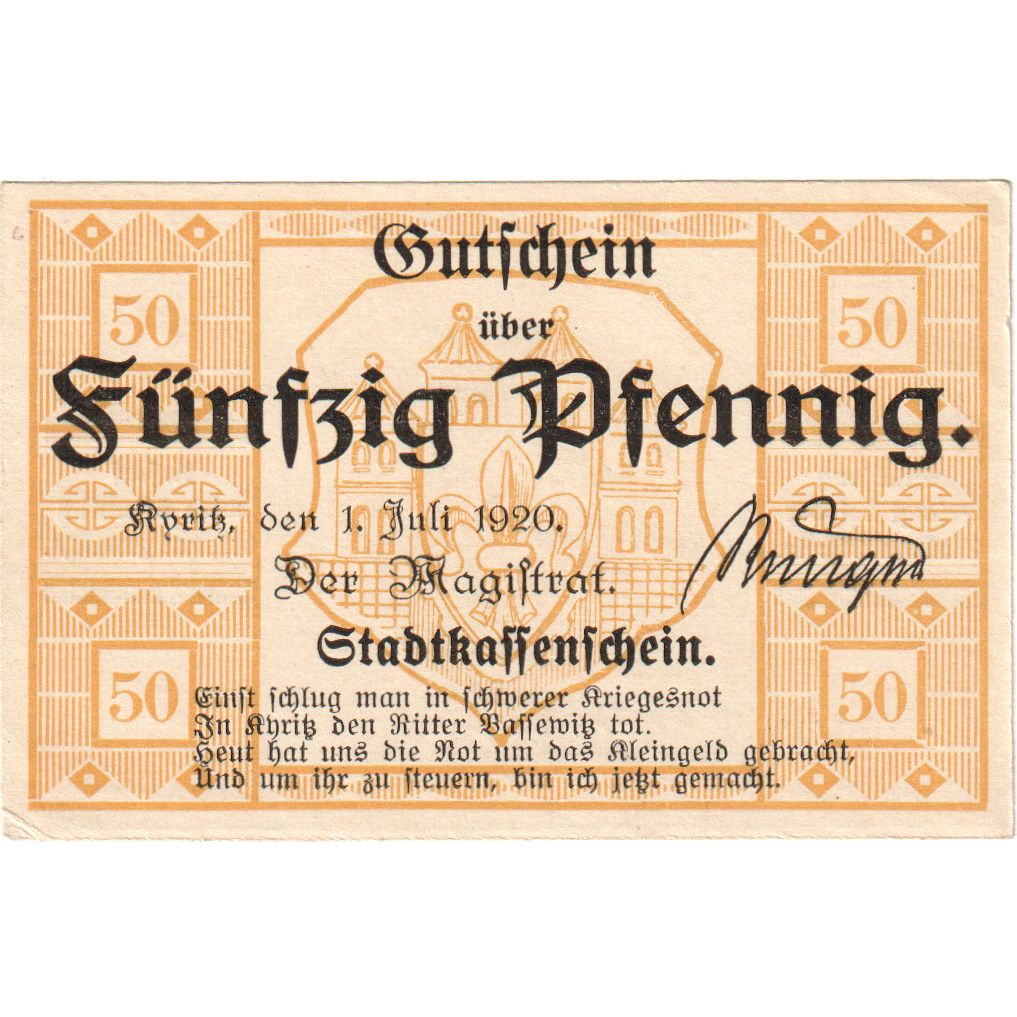 Alemania, Altusried Marktgemeinde, 50 Pfennig, 1920-07-01, EBC