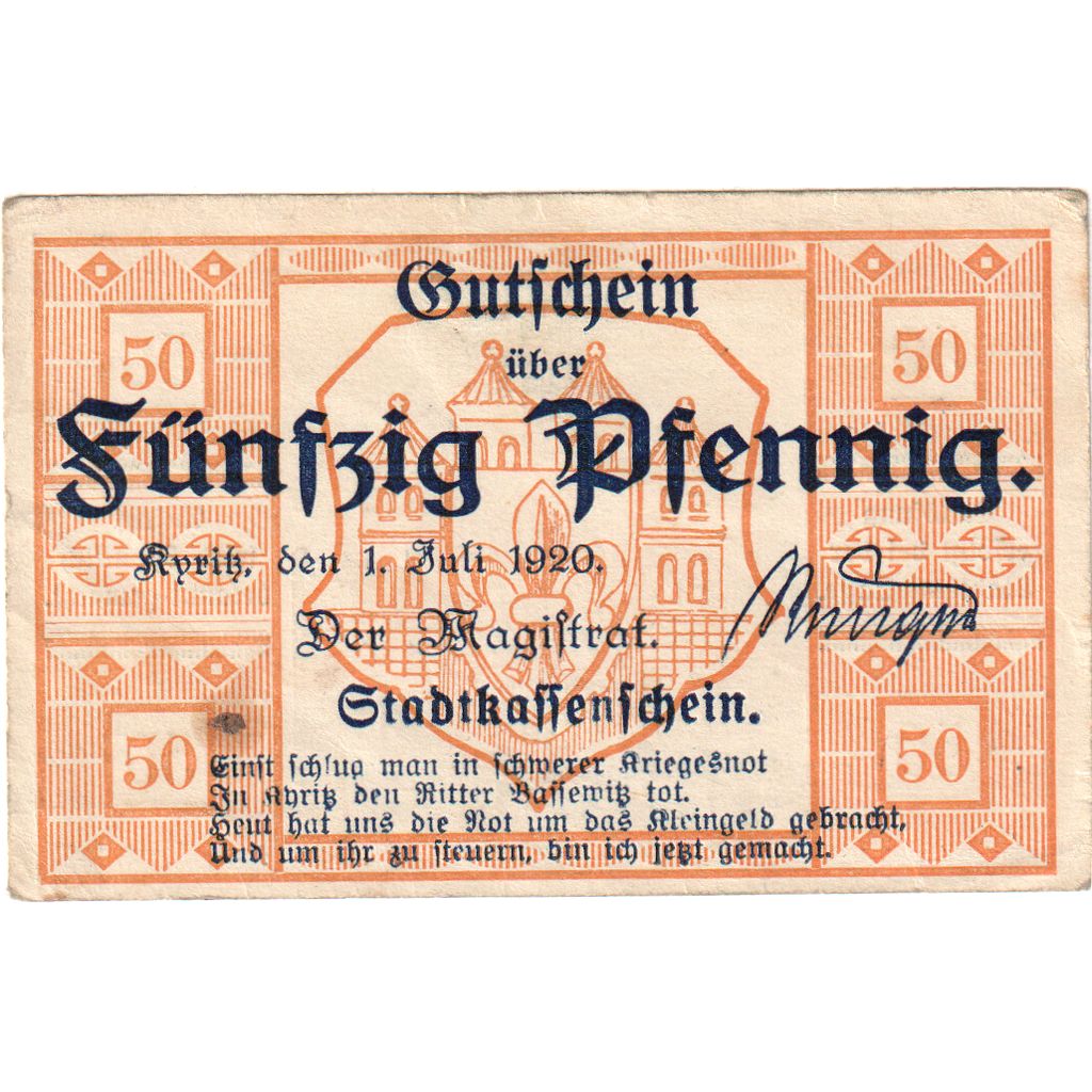 Alemania, Altusried Marktgemeinde, 50 Pfennig, 1920-07-01, MBC