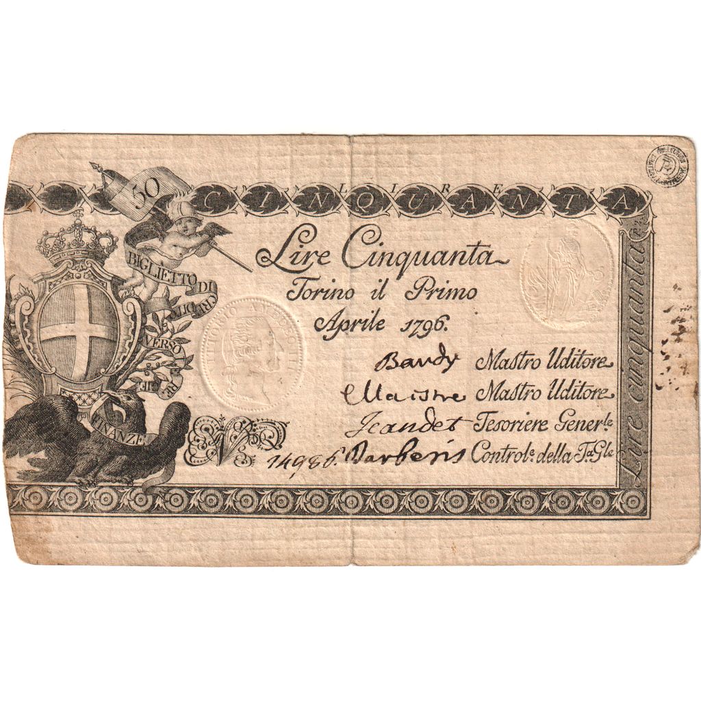 Italie, 50 Lire, TTB