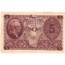 Italy, 5 Lire, EF(40-45)