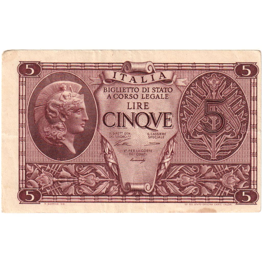 Italia, 5 Lire, EBC