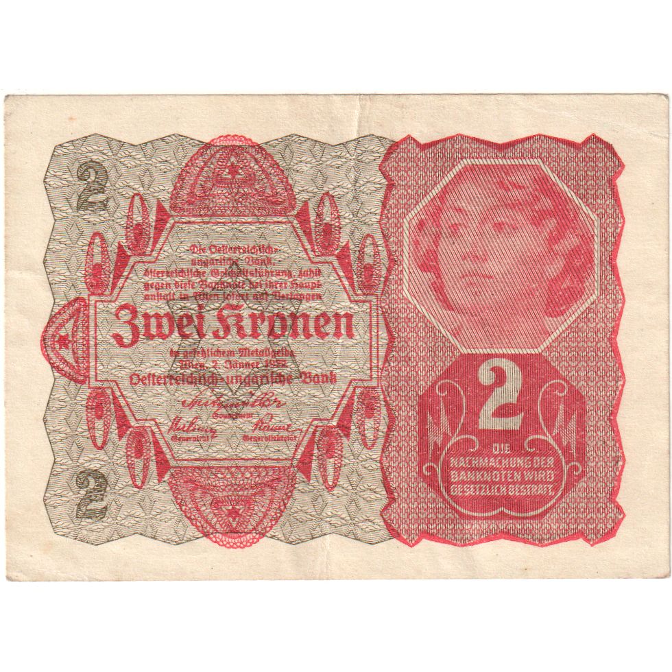 Austria, 2 Kronen, 1922-01-02, UNC(63)