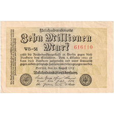 Germany, 10 Millionen Mark, 1923-08-22, AU(55-58)