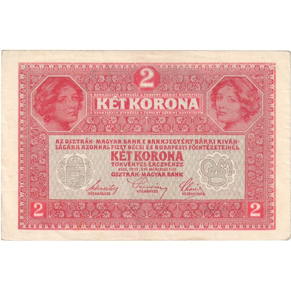 Autriche, 2 Kronen, 1917-03-01, SUP