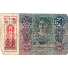 Banknote, Austria, 50 Kronen, 1914-01-02, KM:54a, VF(30-35)
