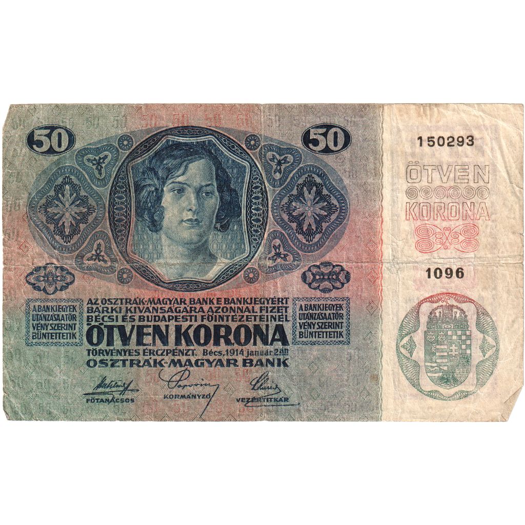 Banknote, Austria, 50 Kronen, 1914-01-02, KM:54a, VF(30-35)