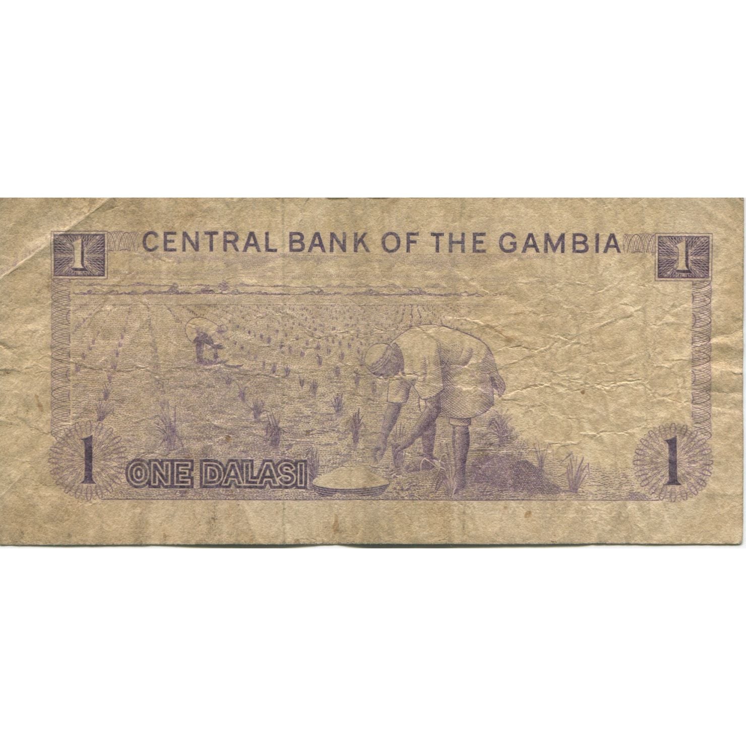 Banknote, The Gambia, 1 Dalasi, KM:4g, VG(8-10)