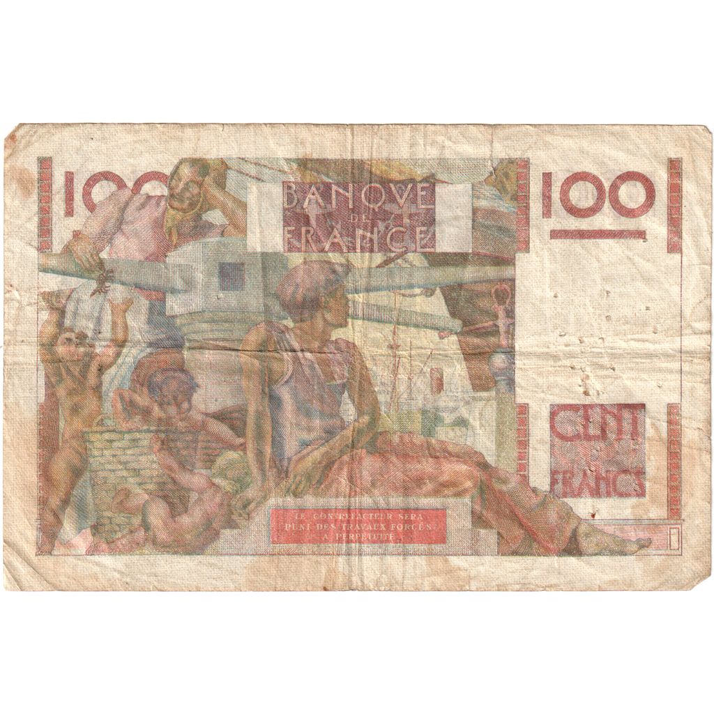 Frankreich, 100 Francs, Jeune Paysan, 1949-01-27, G.29175770, S