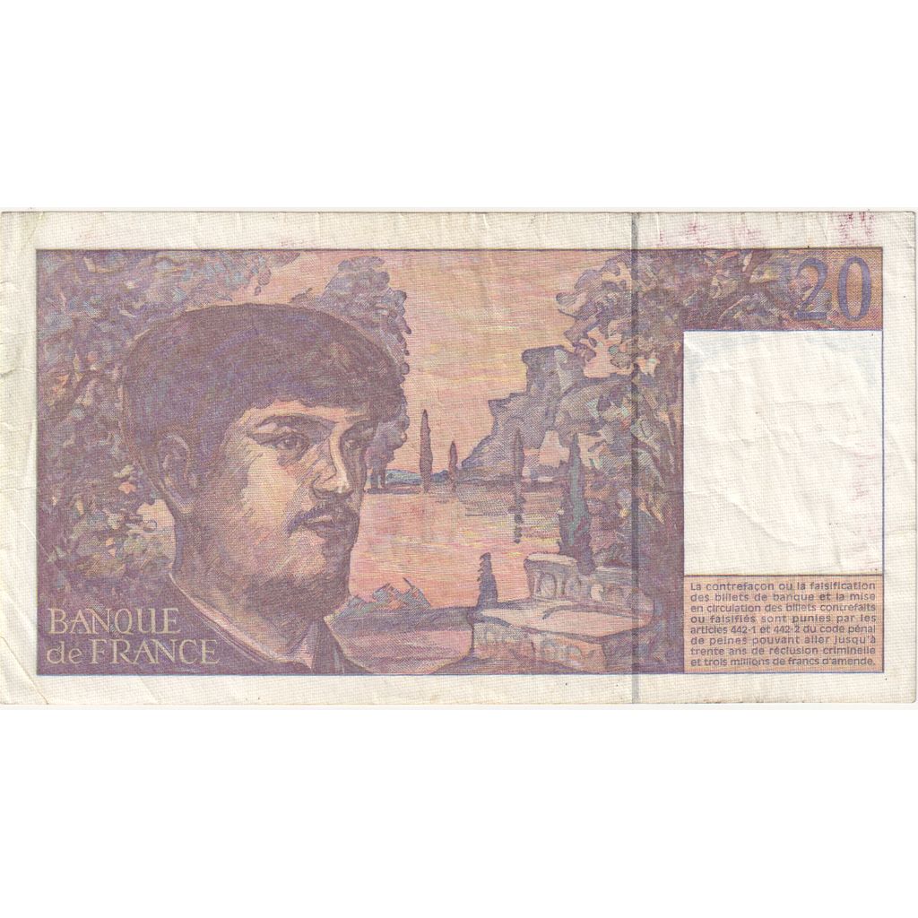 Francia, 20 Francs, Debussy, D.058160233, BC+