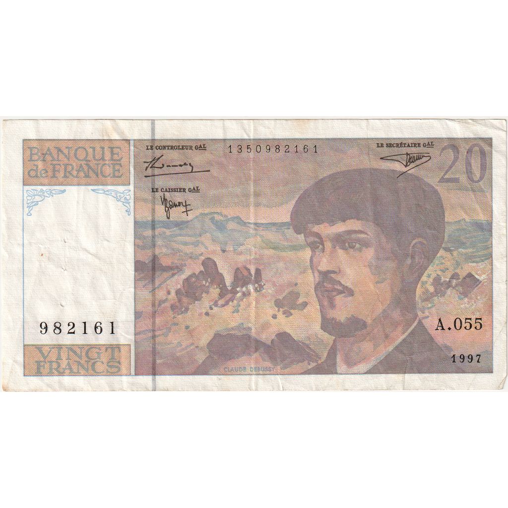 Francia, 20 Francs, Debussy, A.055982161, BB