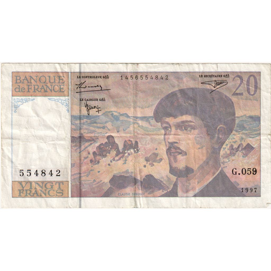 Frankreich, 20 Francs, Debussy, G.059554842, SS