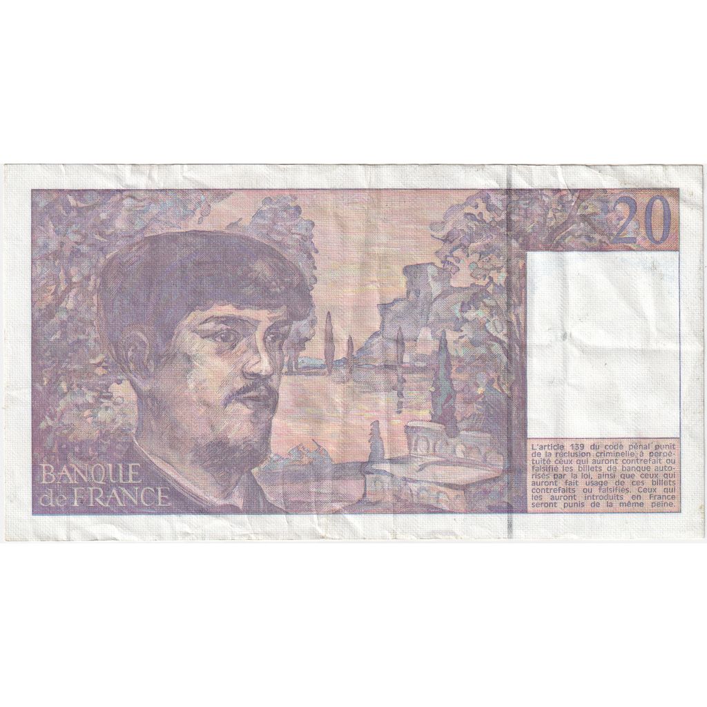 Frankrijk, 20 Francs, Debussy, R.028877296, TTB