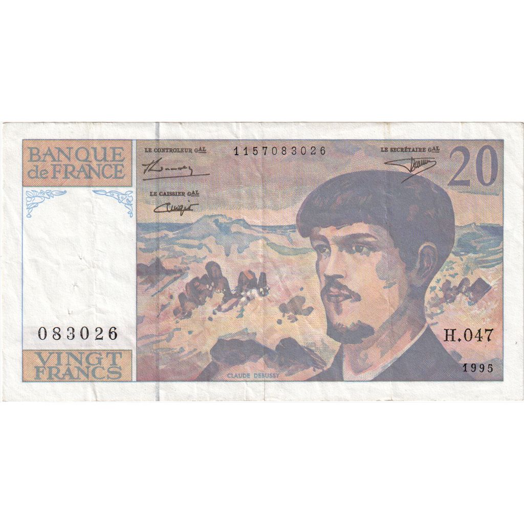 Frankreich, 20 Francs, Debussy, H.047083026, VZ