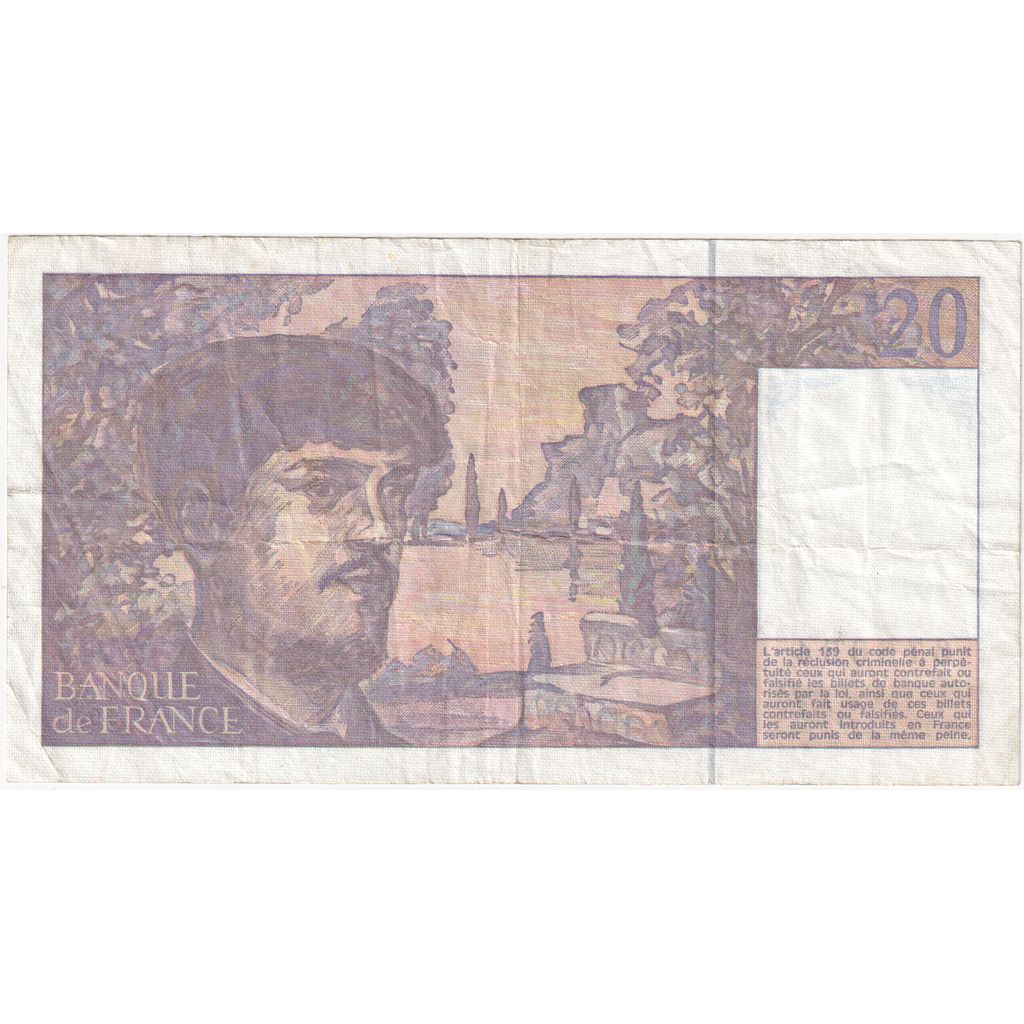 Frankreich, 20 Francs, Debussy, Y.045675654, SS