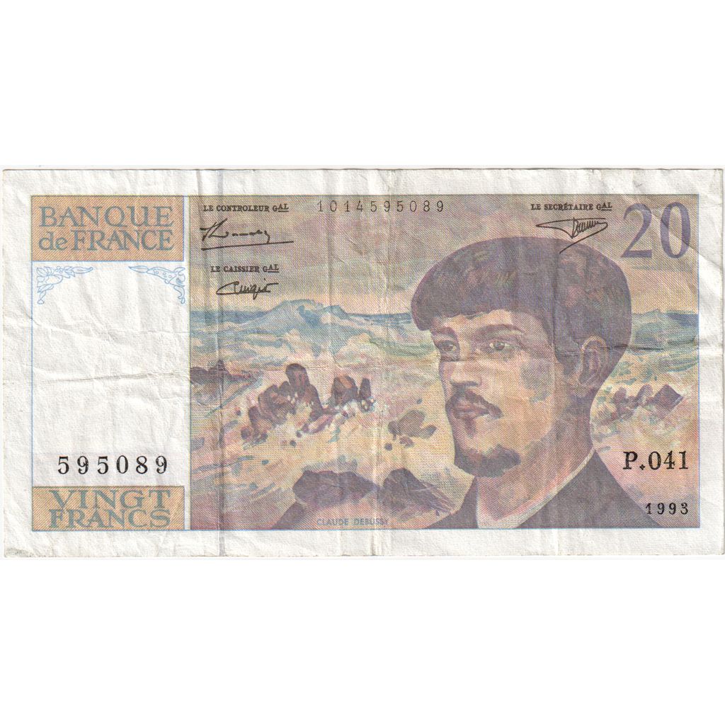 Frankreich, 20 Francs, Debussy, P.041595089, SS